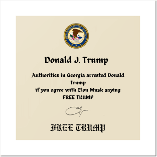 FREE DONALD TRUMP Posters and Art